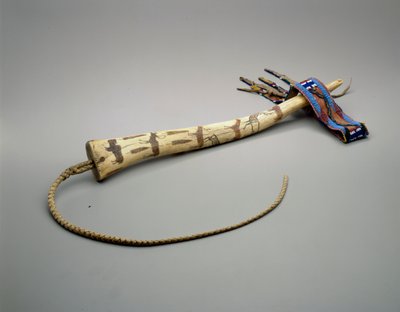 Quirt, engraved elk antler, Osage Nation, c.1875 by American School